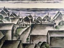 Rooftops in Provincetown, c.1930-Nancy Ferguson-Framed Stretched Canvas