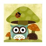 Owl Looking at Snail-Nancy Lee-Art Print