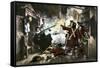 Nancy Morgan Hart Driving British Soldiers from Her Home, American Revolution-null-Framed Stretched Canvas