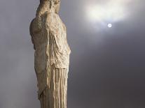 Caryatid from the Classical Era Adjacent to the Parthenon at the Acropolis, Athens, Greece-Nancy Noble Gardner-Mounted Photographic Print