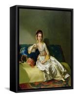 Nancy Parsons in Turkish Dress, C.1771 (Oil on Copper)-George Willison-Framed Stretched Canvas