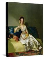 Nancy Parsons in Turkish Dress, C.1771 (Oil on Copper)-George Willison-Stretched Canvas