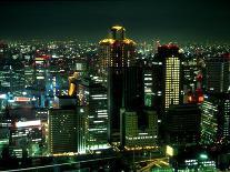 Aerial View of Downtown Skyline, Osaka, Japan-Nancy & Steve Ross-Photographic Print