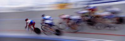 Bike Racers at Velodrome-Nancy & Steve Ross-Photographic Print