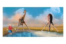 Bubbles with Giraffes-Nancy Tillman-Art Print