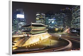 Nandaemun South Gate at Night, Seoul, South Korea, Asia-Christian-Framed Photographic Print