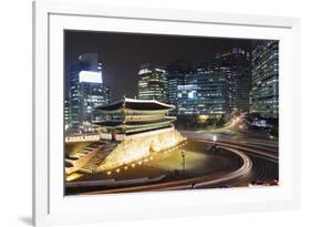 Nandaemun South Gate at Night, Seoul, South Korea, Asia-Christian-Framed Photographic Print