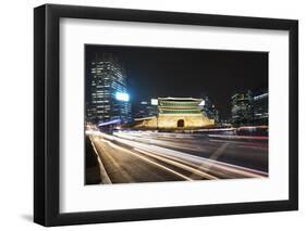 Nandaemun South Gate at Night, Seoul, South Korea, Asia-Christian-Framed Photographic Print