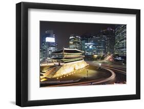 Nandaemun South Gate at Night, Seoul, South Korea, Asia-Christian-Framed Photographic Print