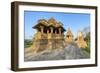 Nandi and Visvanatha temples, Khajuraho Group of Monuments, Madhya Pradesh state, India-G&M Therin-Weise-Framed Photographic Print