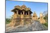 Nandi and Visvanatha temples, Khajuraho Group of Monuments, Madhya Pradesh state, India-G&M Therin-Weise-Mounted Photographic Print