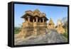 Nandi and Visvanatha temples, Khajuraho Group of Monuments, Madhya Pradesh state, India-G&M Therin-Weise-Framed Stretched Canvas