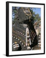 Nandi Bull Statue, Chamundi Hills, Karnataka, India-Occidor Ltd-Framed Photographic Print