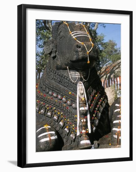 Nandi Bull Statue, Chamundi Hills, Karnataka, India-Occidor Ltd-Framed Photographic Print