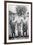 Nandi Warriors in Africa Photograph - Africa-Lantern Press-Framed Art Print