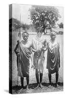 Nandi Warriors in Africa Photograph - Africa-Lantern Press-Stretched Canvas