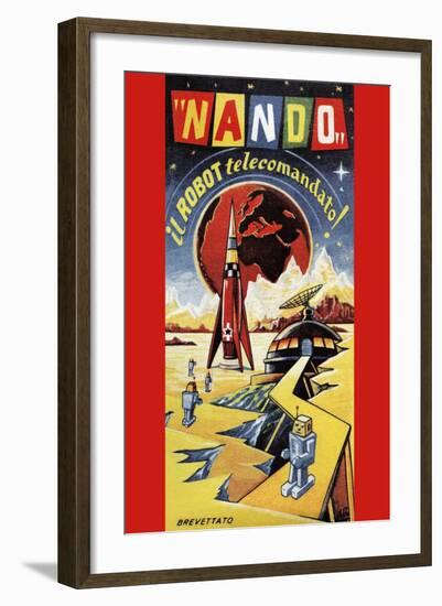 Nando - Il Robot a Telecomando-null-Framed Art Print