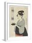 Naniwaya Teahouse Waitress Okita, C. 1793-Kitagawa Utamaro-Framed Giclee Print