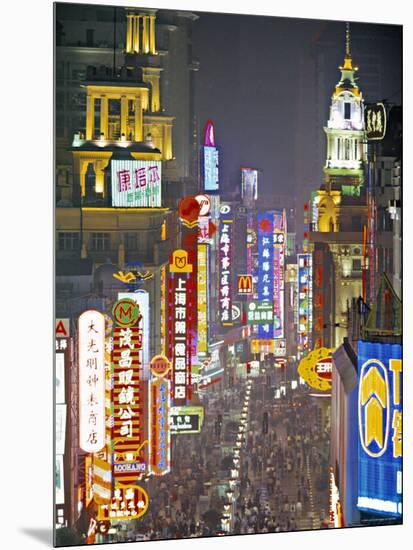 Nanjing Dong Lu, Shanghai, China-Walter Bibikow-Mounted Photographic Print