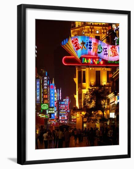 Nanjing Road on The Bund, Shanghai, China-Pete Oxford-Framed Photographic Print