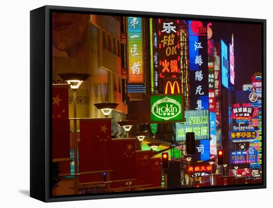 Nanjing Road on The Bund, Shanghai, China-Pete Oxford-Framed Stretched Canvas