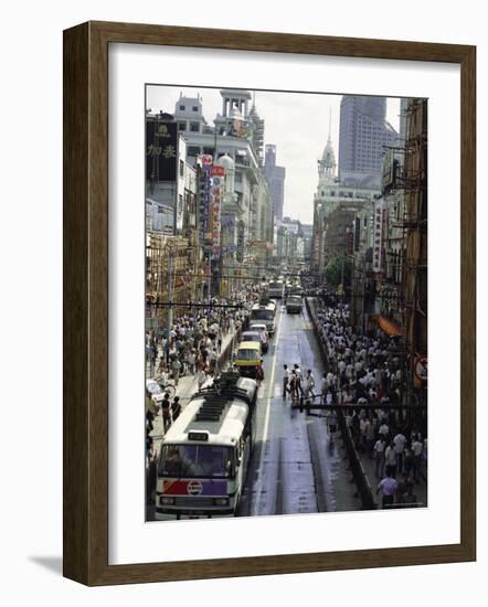 Nanjing Road, Shanghai, China-Tony Waltham-Framed Photographic Print