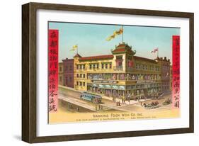 Nanking Fook Woh, Chinatown, San Francisco, California-null-Framed Art Print