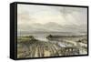 Nanking from Porcelain Tower-Thomas Allom-Framed Stretched Canvas