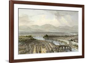 Nanking from Porcelain Tower-Thomas Allom-Framed Art Print