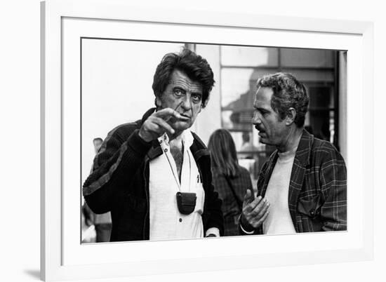 Nanni Loy and Nino Manfredi on the Set of Cafe Express-Marisa Rastellini-Framed Photographic Print