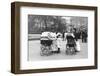 Nannies and Children Strolling in Park-null-Framed Photographic Print