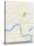 Nanning, China Map-null-Stretched Canvas