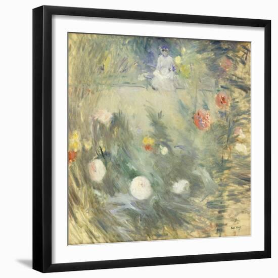 Nanny at the End of the Garden-Berthe Morisot-Framed Giclee Print