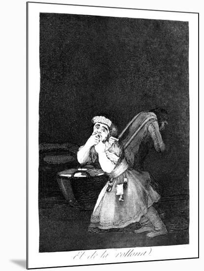 Nanny's Boy, 1799-Francisco de Goya-Mounted Giclee Print