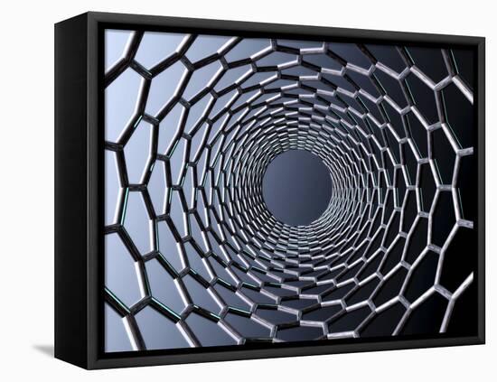 Nanotube Technology, Computer Artwork-Laguna Design-Framed Stretched Canvas