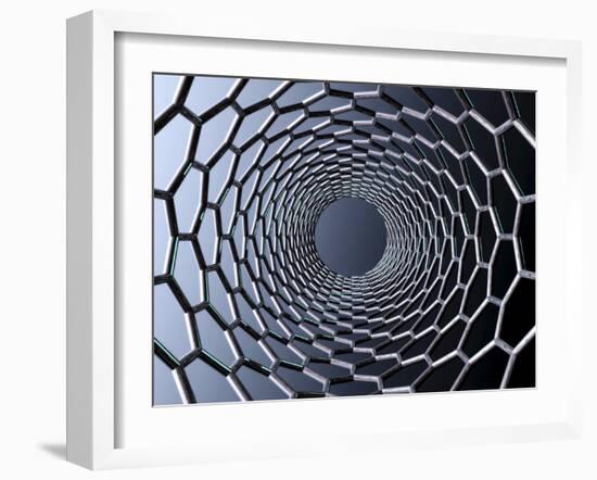 Nanotube Technology, Computer Artwork-Laguna Design-Framed Photographic Print