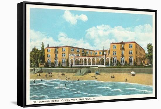 Nansemond Hotel, Ocean View, Norfolk, Virginia-null-Framed Stretched Canvas