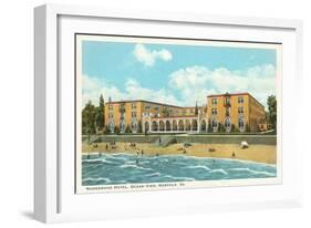 Nansemond Hotel, Ocean View, Norfolk, Virginia-null-Framed Art Print