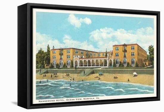 Nansemond Hotel, Ocean View, Norfolk, Virginia-null-Framed Stretched Canvas