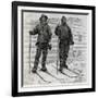 Nansen and Johansen at Cape Flora, Engraving from the Report of the Fram Expedition of 1893-1896-Fridtjof Nansen-Framed Giclee Print