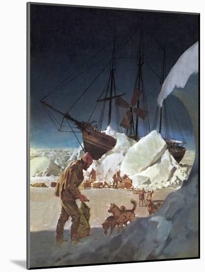 Nansen -- Conqueror of the Arctic Ice-English School-Mounted Giclee Print