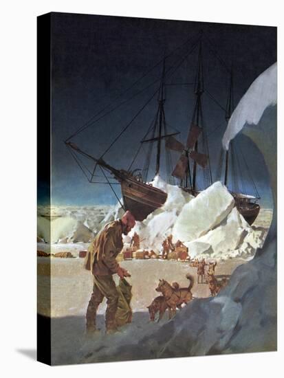 Nansen -- Conqueror of the Arctic Ice-English School-Stretched Canvas