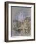 Nantes, 1826 - 1830 (Watercolour with Bodycolour and Pen and Black and Brown Ink)-J. M. W. Turner-Framed Giclee Print