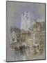 Nantes, 1826 - 1830 (Watercolour with Bodycolour and Pen and Black and Brown Ink)-J. M. W. Turner-Mounted Giclee Print