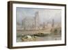 Nantes Cathedral from the River-Myles Birket Foster-Framed Giclee Print