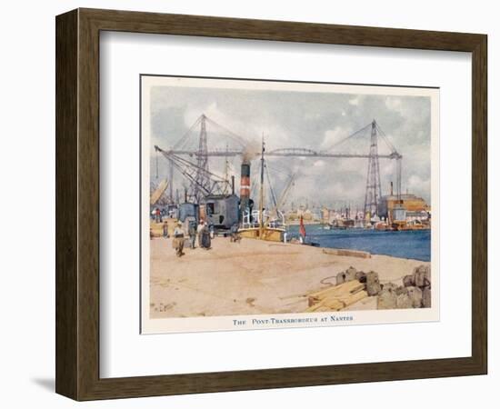 Nantes: the Port-null-Framed Art Print