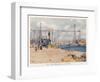 Nantes: the Port-null-Framed Art Print