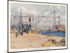 Nantes: the Port-null-Mounted Art Print