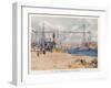 Nantes: the Port-null-Framed Art Print