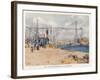 Nantes: the Port-null-Framed Art Print